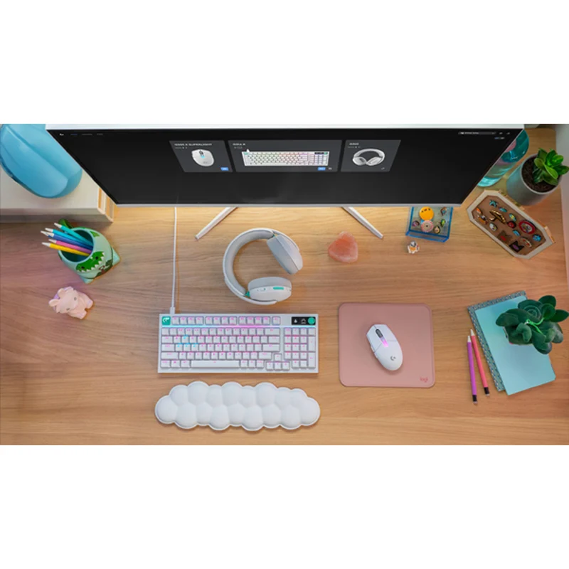 Logitech G304 X Superlight Lightspeed Wireless Gaming Mouse (Black, White)