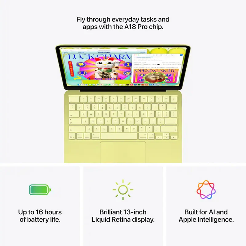 Apple MacBook Neo 13" 8GB+256GB A18 Pro Chip with 6-Core CPU & 5-Core GPU (Citrus) (MHFD4PP/A)