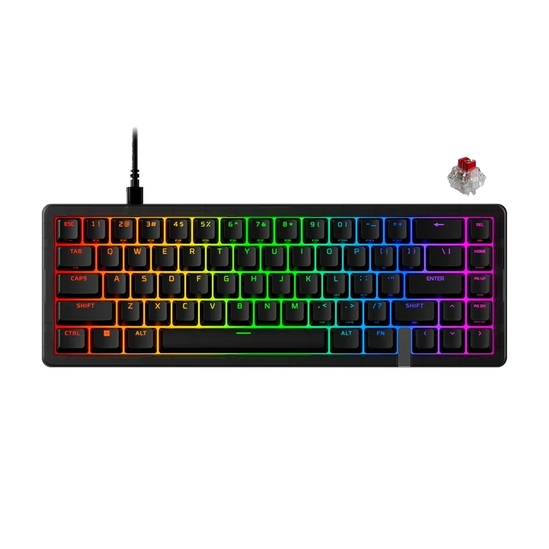 HyperX Origins 2 Pro 65 RGB Analog Magnetic Wired Mechanical Gaming Keyboard (Black) (Red Linear Switch) (BN7S3AA)