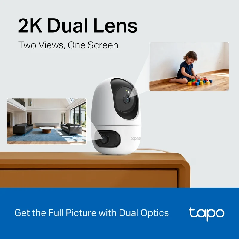 TP-Link Tapo C245D Indoor Dual Lense Pan/Tilt Security Camera