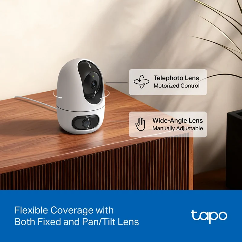 TP-Link Tapo C245D Indoor Dual Lense Pan/Tilt Security Camera