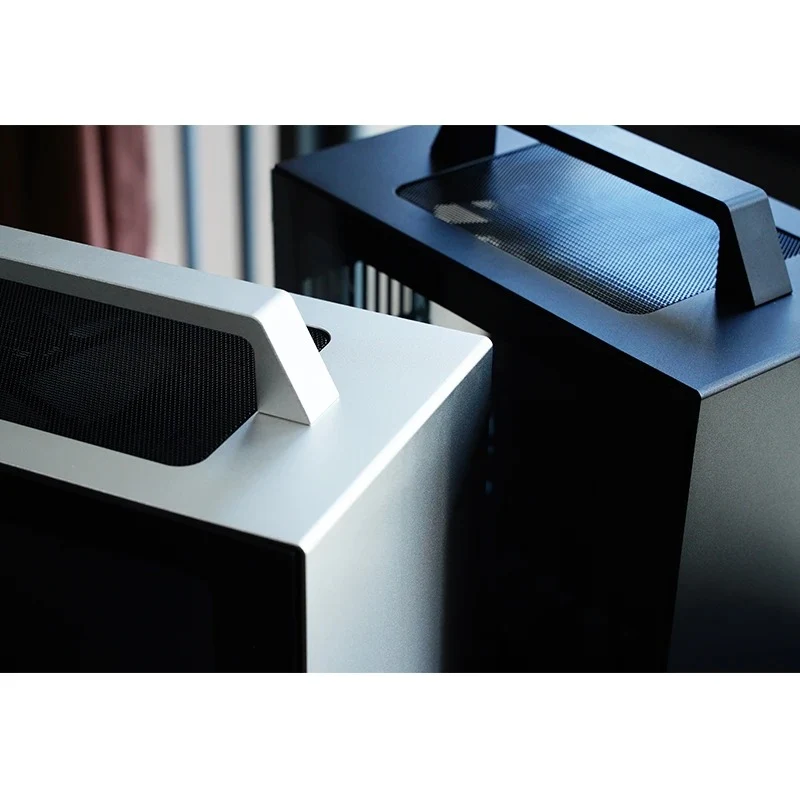 Jonsbo T8 Plus ITX Computer Case (Black, Silver)