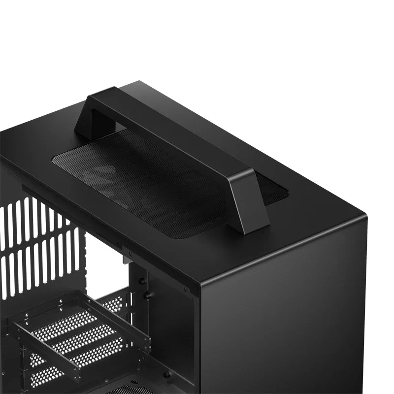 Jonsbo T8 Plus ITX Computer Case (Black, Silver)