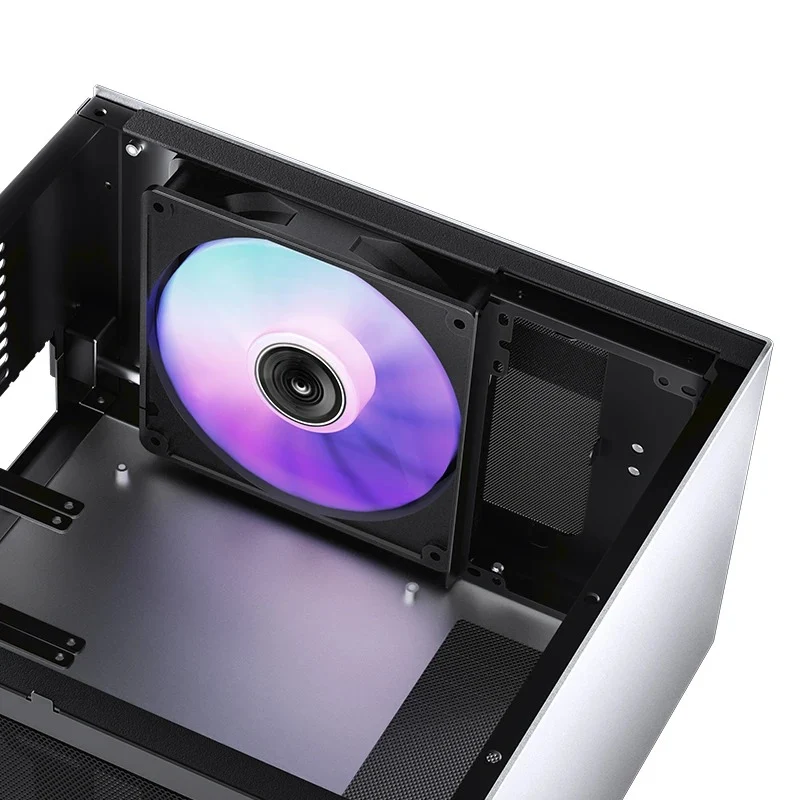 Jonsbo T8 Plus ITX Computer Case (Black, Silver)