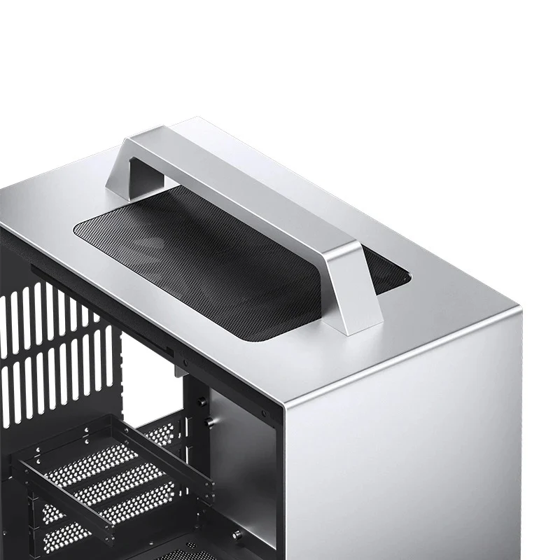 Jonsbo T8 Plus ITX Computer Case (Black, Silver)