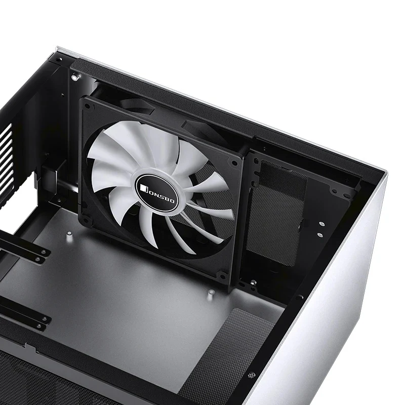 Jonsbo T8 Plus ITX Computer Case (Black, Silver)