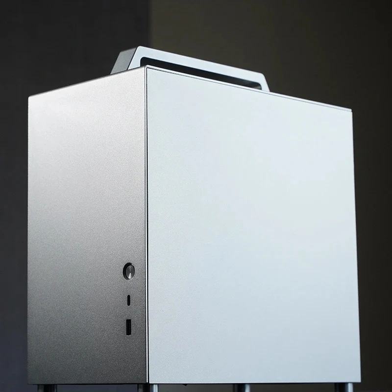 Jonsbo T8 Plus ITX Computer Case (Black, Silver)
