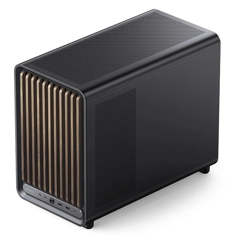 Jonsbo D33 Wood M-ATX Computer Case (Black, White)