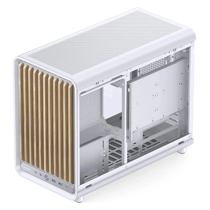 Jonsbo D33 Wood M-ATX Computer Case (Black, White)