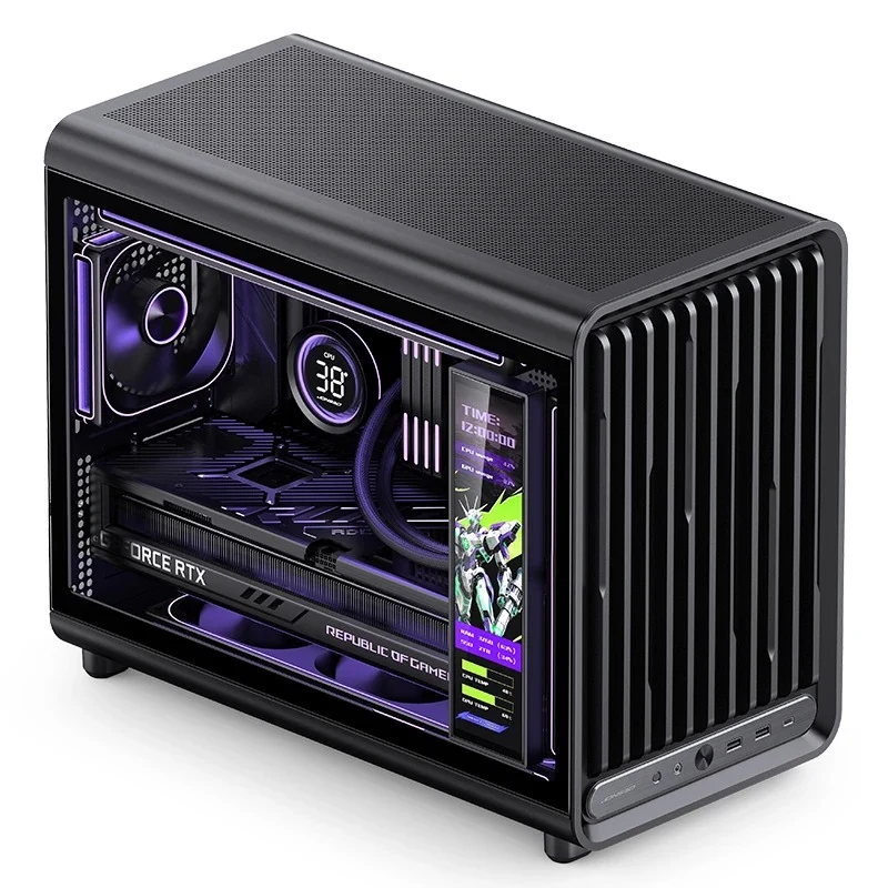 Jonsbo D33 M-ATX Computer Case (Black, White)