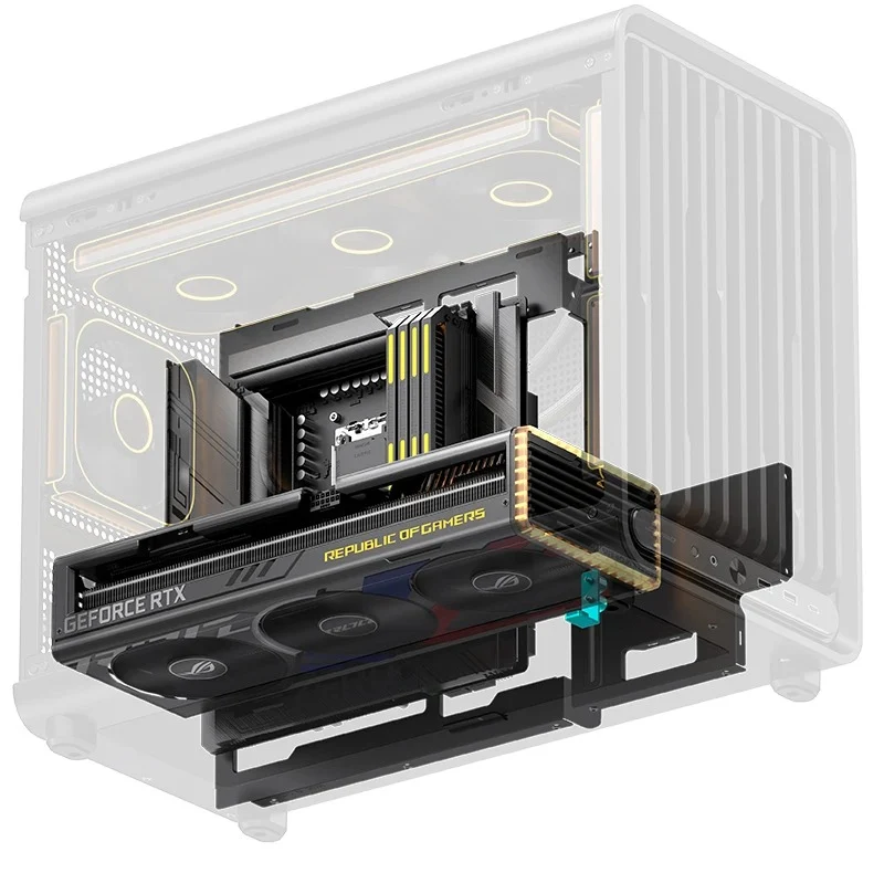Jonsbo D33 M-ATX Computer Case (Black, White)