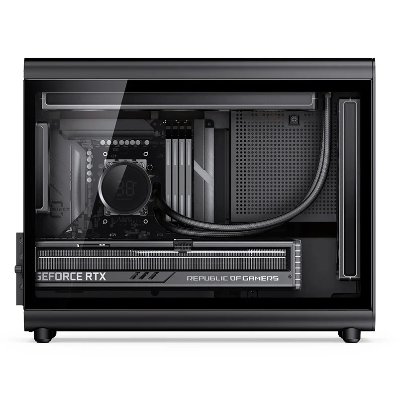 Jonsbo D33 M-ATX Computer Case (Black, White)