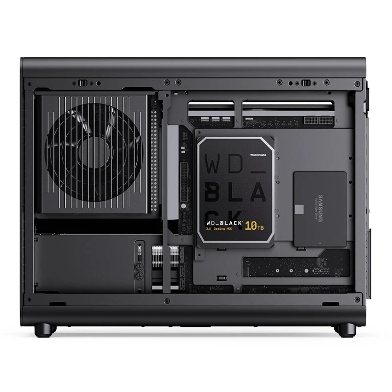 Jonsbo D33 M-ATX Computer Case (Black, White)