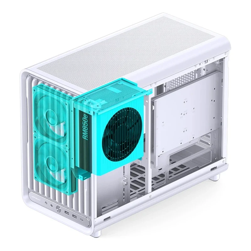 Jonsbo D33 M-ATX Computer Case (Black, White)
