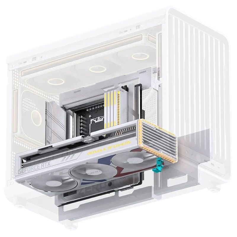 Jonsbo D33 M-ATX Computer Case (Black, White)