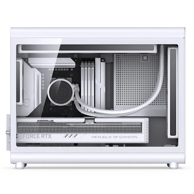 Jonsbo D33 M-ATX Computer Case (Black, White)