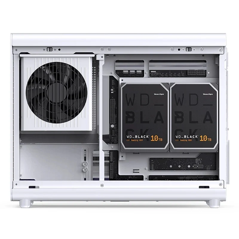 Jonsbo D33 M-ATX Computer Case (Black, White)
