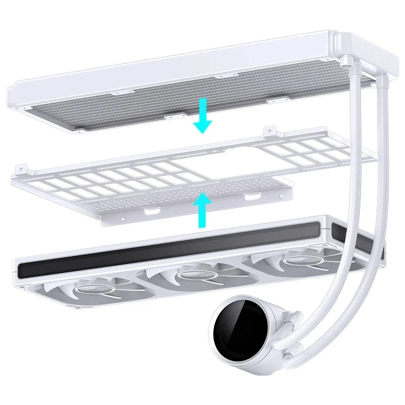 Jonsbo D33 M-ATX Computer Case (Black, White)
