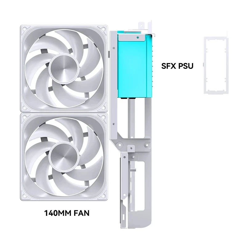 Jonsbo D33 M-ATX Computer Case (Black, White)