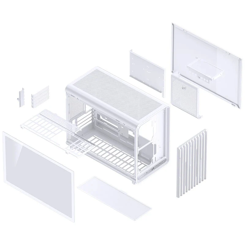 Jonsbo D33 M-ATX Computer Case (Black, White)