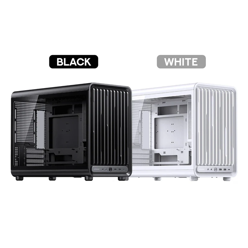 Jonsbo D33 M-ATX Computer Case (Black, White)