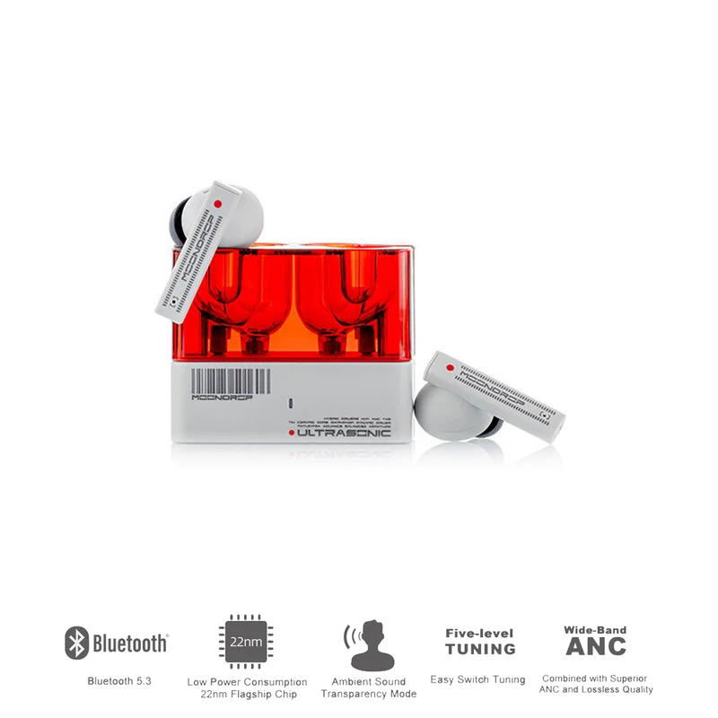 Moondrop Ultrasonic Hybrid Drivers TWS Earphone ANC Dynamic Driver Earbuds (MD-TWS-031)