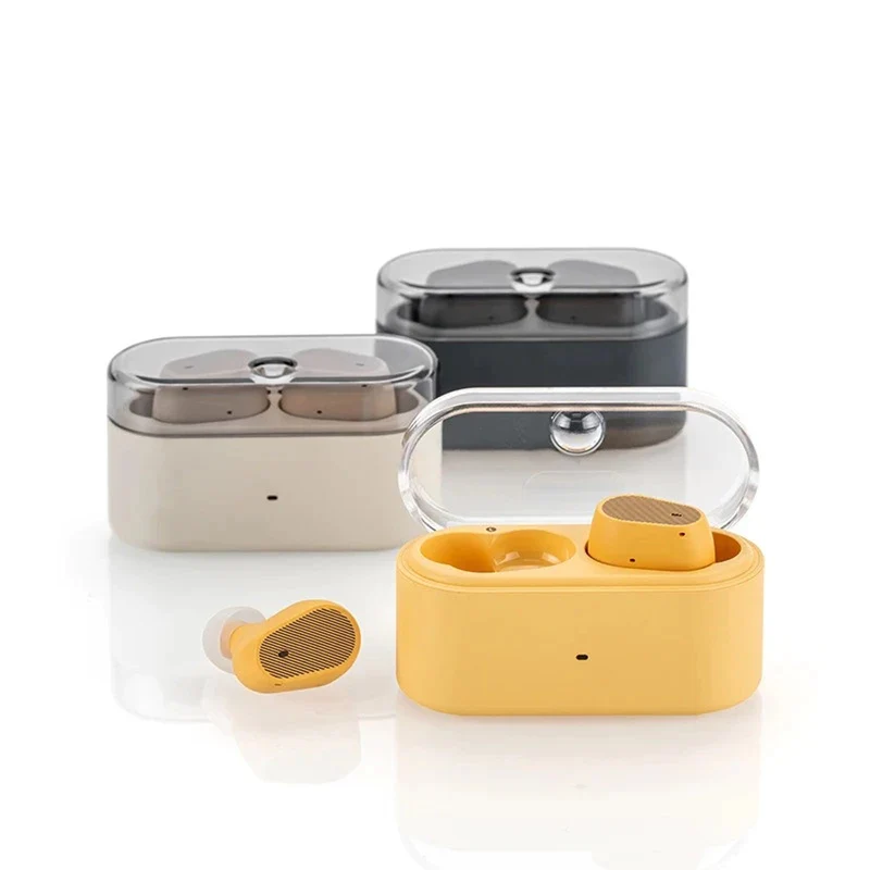 Moondrop Pudding ANC AI ENC True Wireless Hi-Fi LHDC-V 10mm Dynamic Driver Earbuds (MD-TWS-056) (Black, Grey, Yellow)