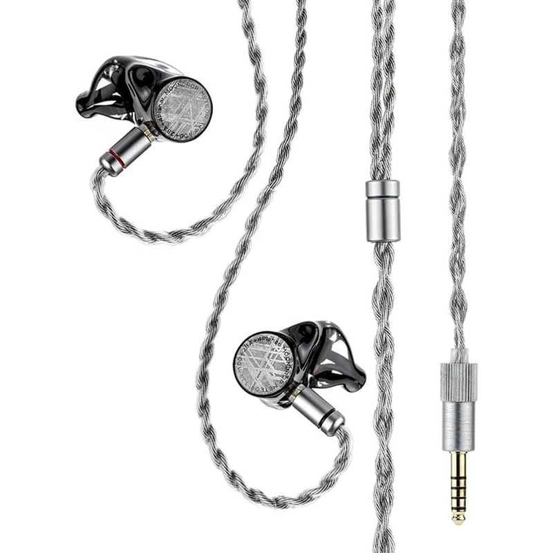 Moondrop Meteor 1DD + 2BA + 4Planar 0.78mm 2Pin Interchangeable Design Mixed Cable with Replaceable Plug 3.5mm SE + 4.4mm BAL In-Ear Earphones