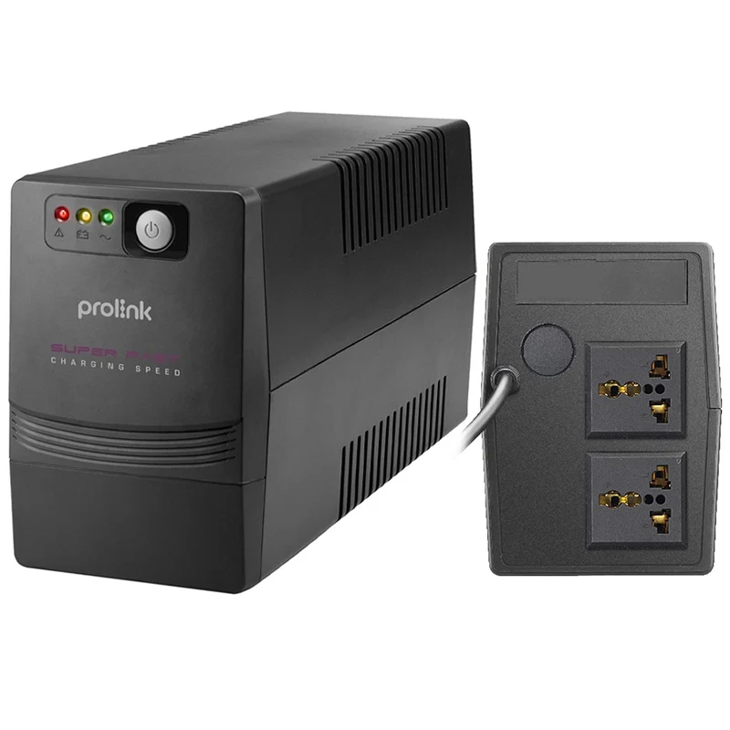 Prolink PRO700SFC-4N 650VA 390W Super-Fast Charging Line Interactive UPS with Built-in AVR + 4x NEMA Socket