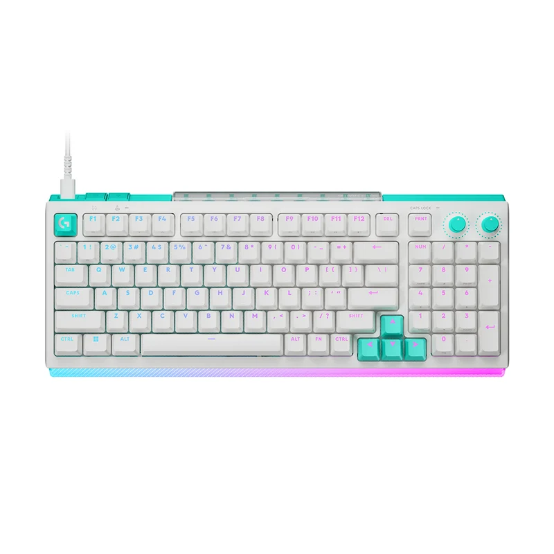 Logitech G512 X 98 Dual Swap TMR Analog/Mechanical 8k Gaming Keyboard (White) (920-014010)