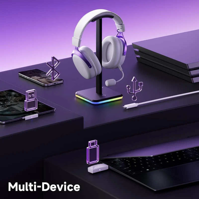 Akko Verge S9 Ultra Gaming Headset (Black, White, Black & Red, Hello Kitty, Pink)