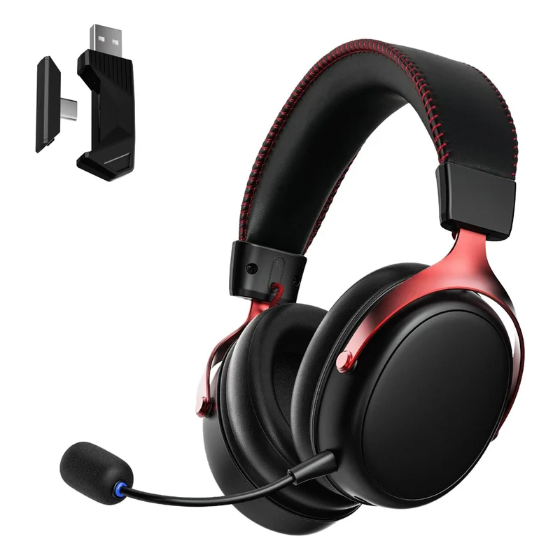 Akko Verge S9 Ultra Gaming Headset (Black, White, Black & Red, Hello Kitty, Pink)