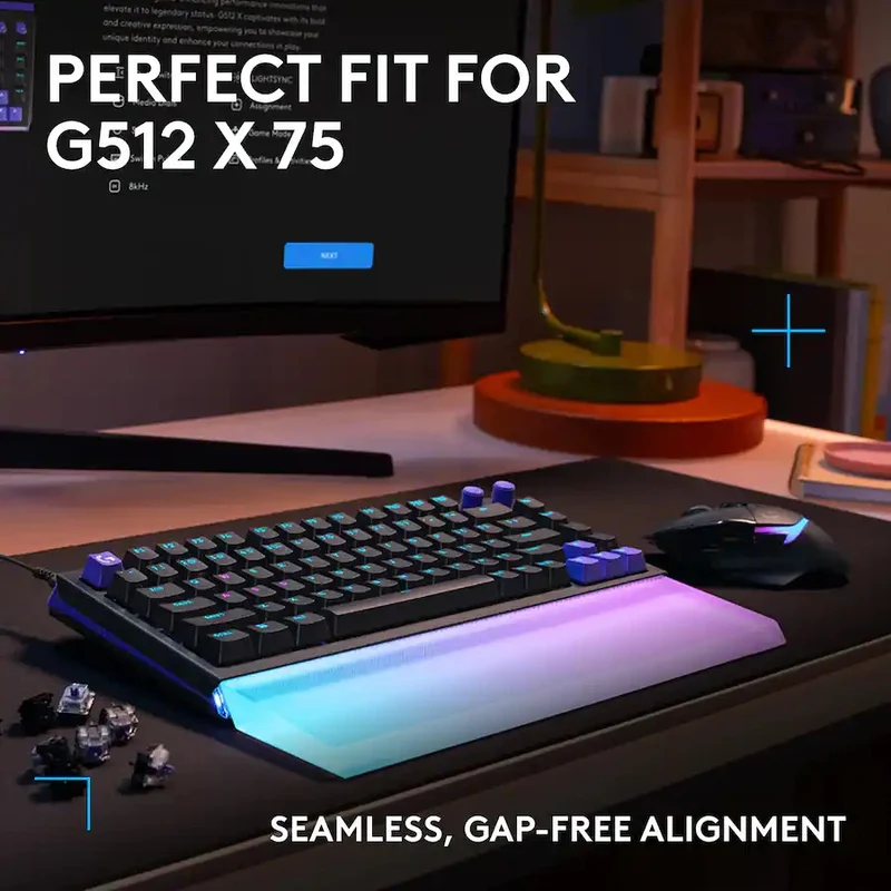 Logitech G512 X 75 Laser-etched Translucent Acrylic Palm Rest (943-001623)