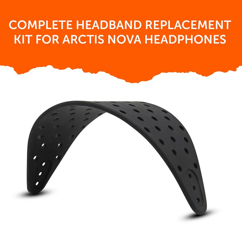 Wicked Cushions WC Silicone HeadbandZ for Arctis Nova V2 Headsets (Black, 90s Black, 90s White, Black Camo, Red Camo, Speed Racer, Gold Marble, Kinetic Wave, Cyan Prism, FrankP, Leopard, Sage Gold Marble)