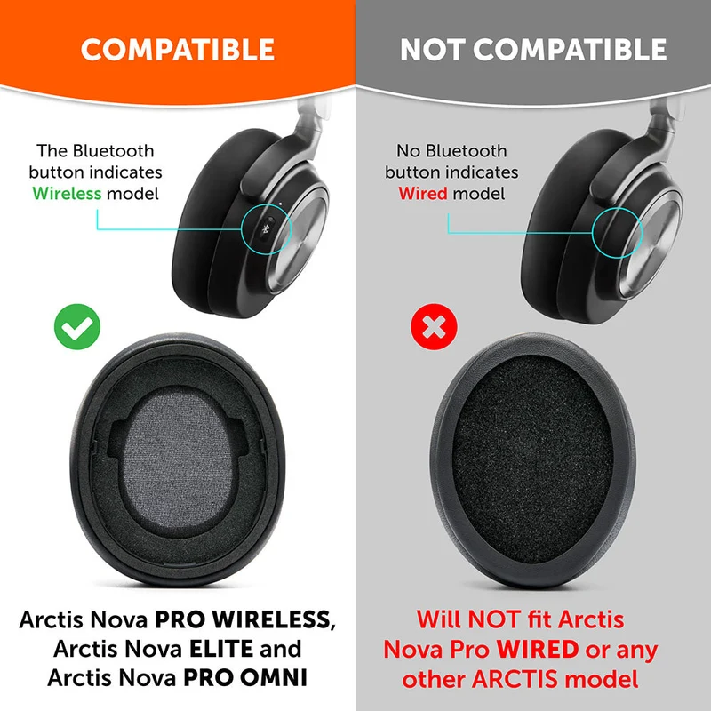 Wicked Cushions Nova Pro Wireless Mod Kit V2 (90s Black, 90s White, Black Camo) (Nova-ModKit-V2-90B, Nova-ModKit-V2-90W, Nova-ModKit-V2-BC)
