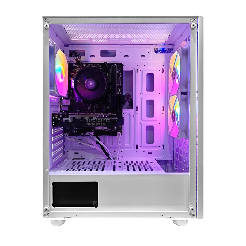 Alpha Vesta White Desktop Gaming PC | AMD Ryzen 5 5500 | 16GB (2x8GB) RAM | 512GB SSD | RTX 3050 | Windows 11 Pro