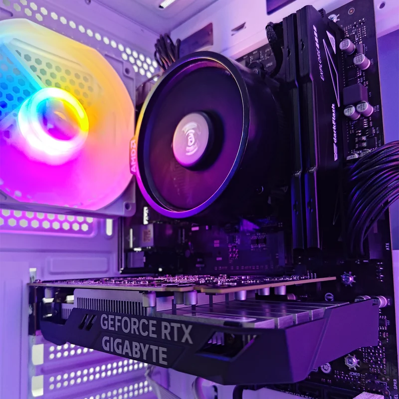Alpha Vesta White Desktop Gaming PC | AMD Ryzen 5 5500 | 16GB (2x8GB) RAM | 512GB SSD | RTX 3050 | Windows 11 Pro