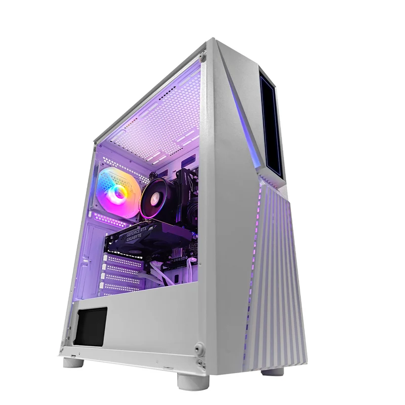 Alpha Vesta White Desktop Gaming PC | AMD Ryzen 5 5500 | 16GB (2x8GB) RAM | 512GB SSD | RTX 3050 | Windows 11 Pro