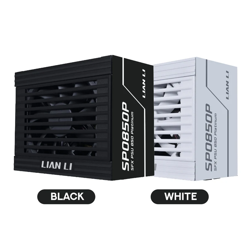 Lian Li SP0850P SFX 850W 80+ Platinum ATX 3.1 Fully-Modular Power Supply (Black ,White)