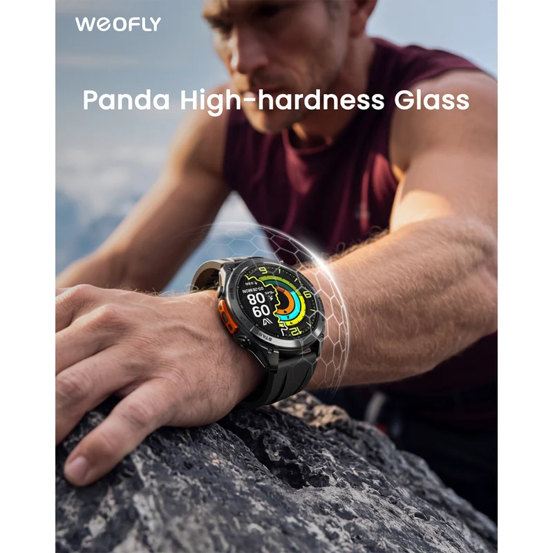 Weofly Conquer 3 Smartwatch (Black, Silver) (WFCQ654BL, WFCQ654SL)