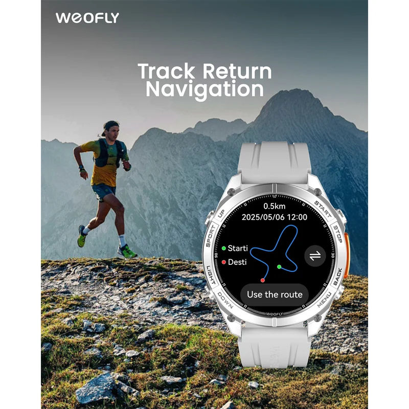 Weofly Conquer 3 Smartwatch (Black, Silver) (WFCQ654BL, WFCQ654SL)