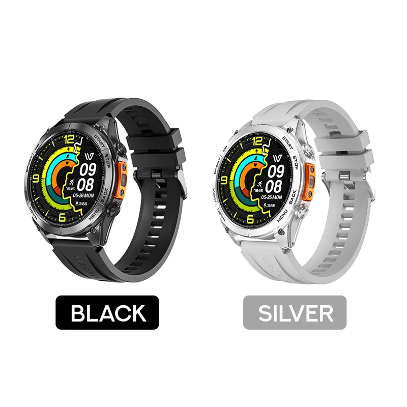 Weofly Conquer 3 Smartwatch (Black, Silver) (WFCQ654BL, WFCQ654SL)