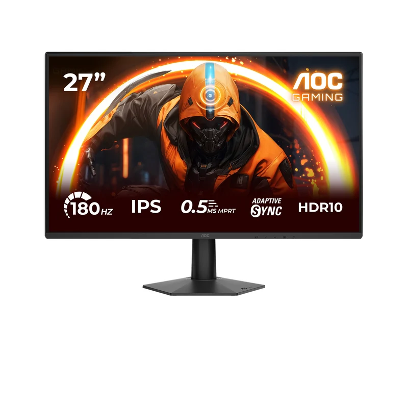 AOC 27G50F 27" FHD (1920x1080) 180Hz (OC, 144Hz Native) 4ms GTG 0.5ms MPRT IPS Gaming Monitor with Tilt Adjustment
