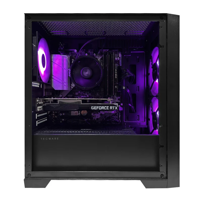 Alpha M2 TG Black Desktop Gaming PC | AMD Ryzen 5 5500 | 16GB (2x8GB) RAM | 512GB SSD | RTX 3050 | Windows 11 Pro
