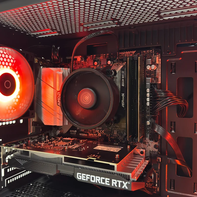 Alpha M2 TG Black Desktop Gaming PC | AMD Ryzen 5 5500 | 16GB (2x8GB) RAM | 512GB SSD | RTX 3050 | Windows 11 Pro