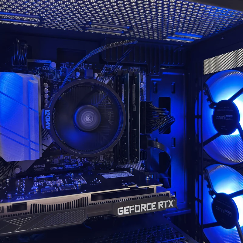 Alpha M2 TG Black Desktop Gaming PC | AMD Ryzen 5 5500 | 16GB (2x8GB) RAM | 512GB SSD | RTX 3050 | Windows 11 Pro