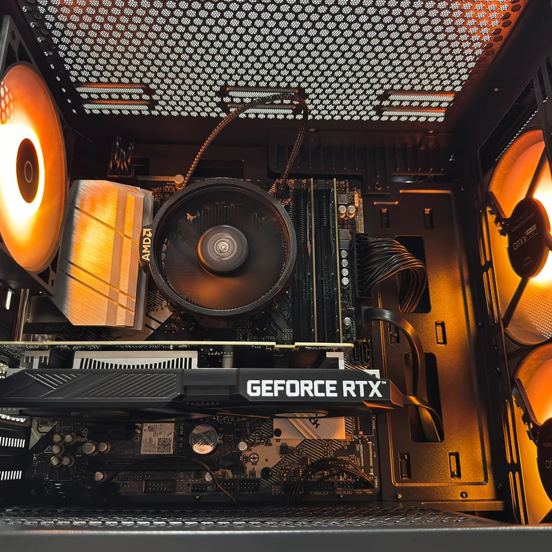 Alpha M2 TG Black Desktop Gaming PC | AMD Ryzen 5 5500 | 16GB (2x8GB) RAM | 512GB SSD | RTX 3050 | Windows 11 Pro