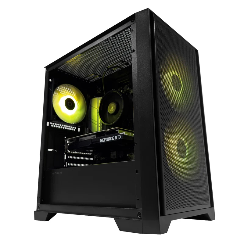 Alpha M2 TG Black Desktop Gaming PC | AMD Ryzen 5 5500 | 16GB (2x8GB) RAM | 512GB SSD | RTX 3050 | Windows 11 Pro
