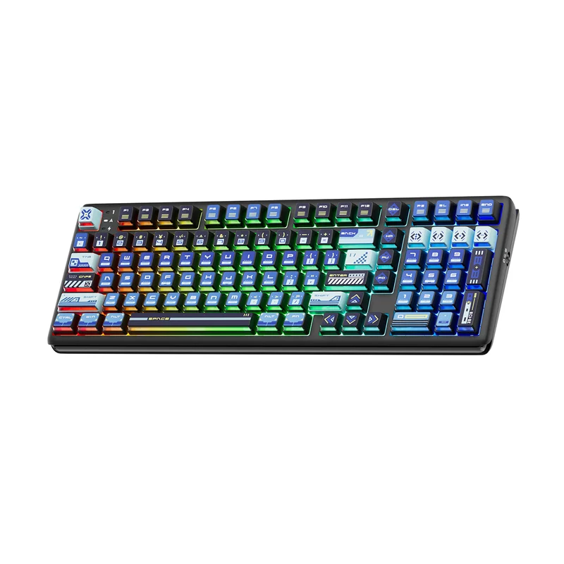Royal Kludge RK R99 Tri-Mode RGB 101 Keys Hot-Swappable Mechanical Keyboard Slide (Cream Switch)