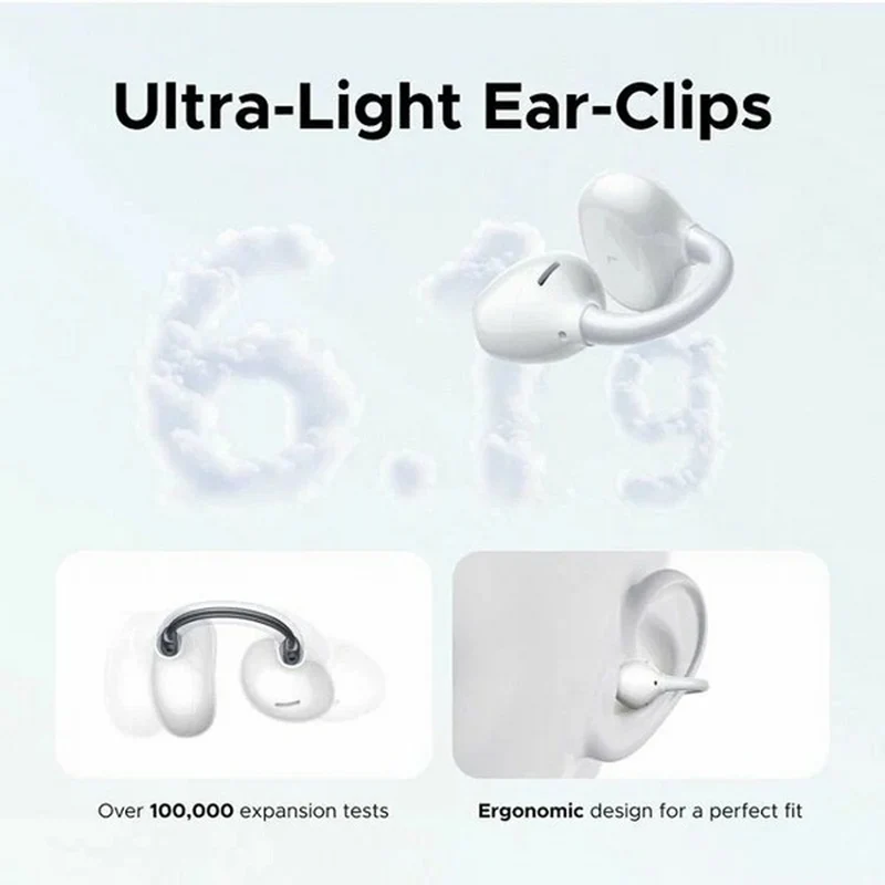 Ugreen ClipBuds Pro Hybrid Active Noise-Cancelling Earbud (Black, Silvery White, White) (WS218/85185, WS218/85911, WS218/65880)